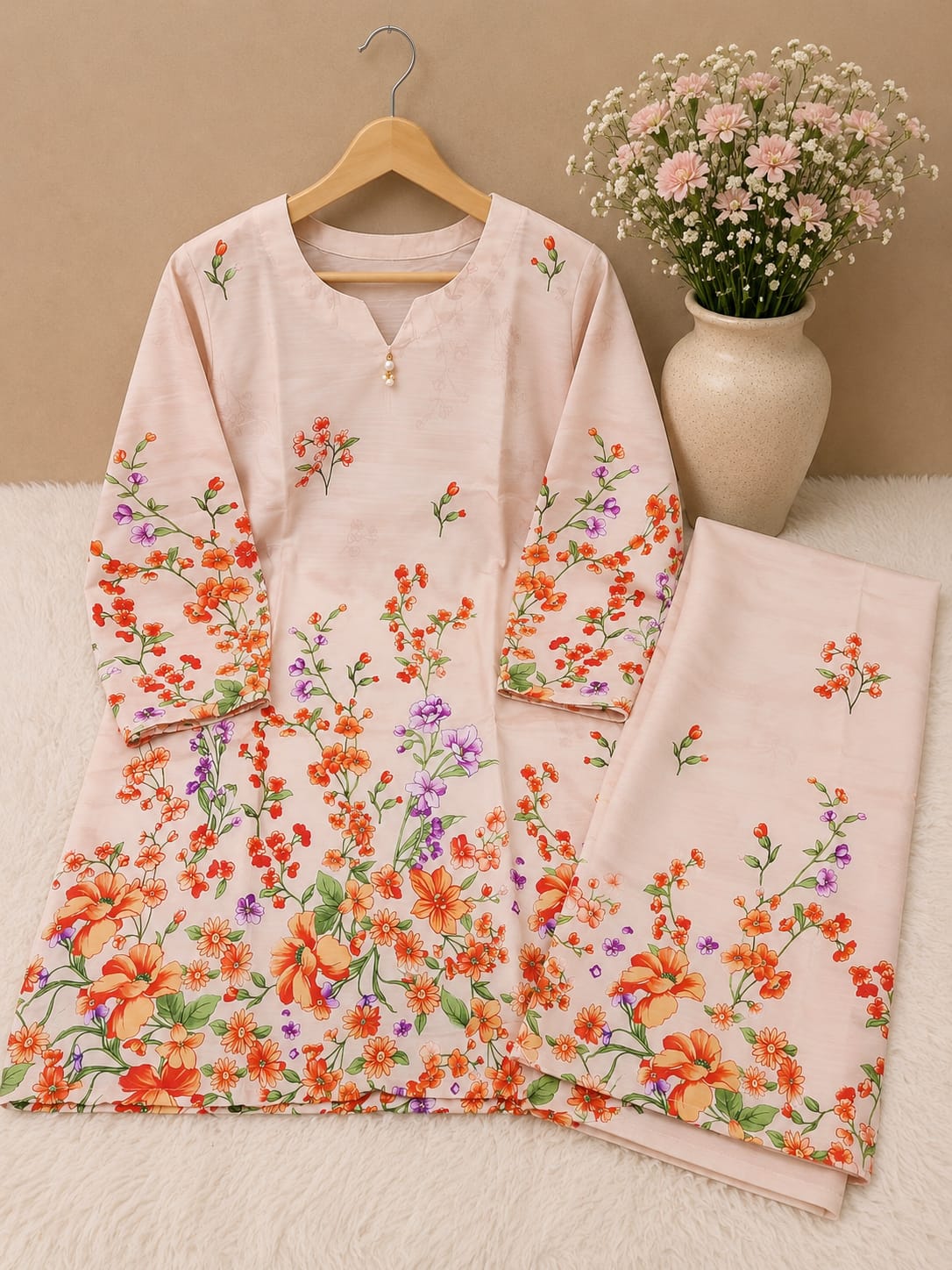 Premium 2-Piece Bana Dora Lawn Suit