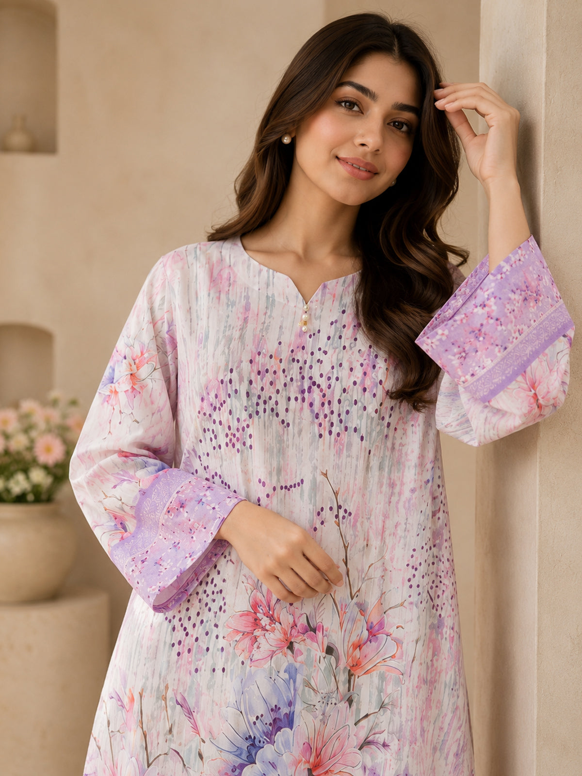 Premium 2-Piece Bana Dora Lawn Suit