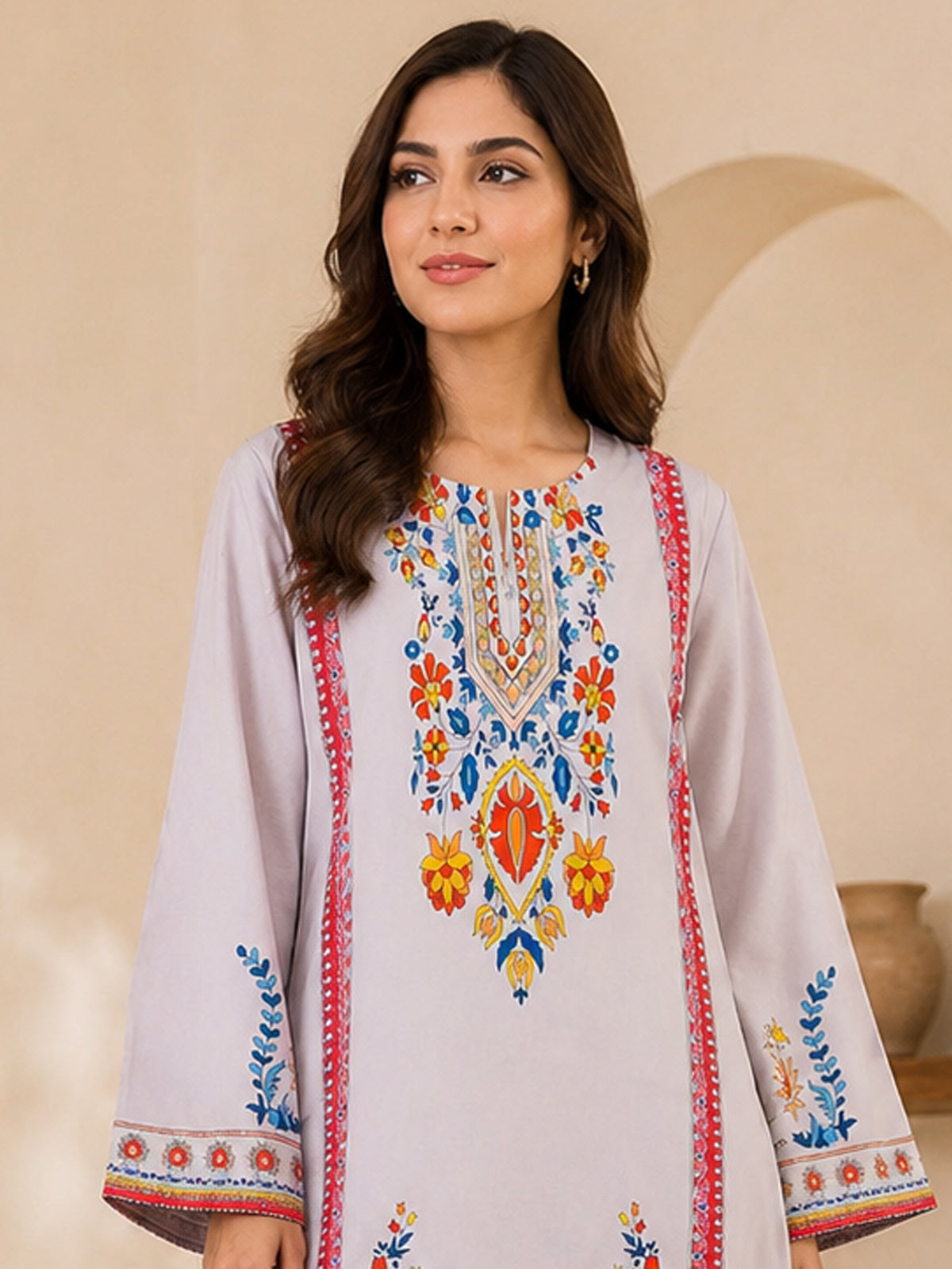 Two-Piece Swiss Lawn Suit