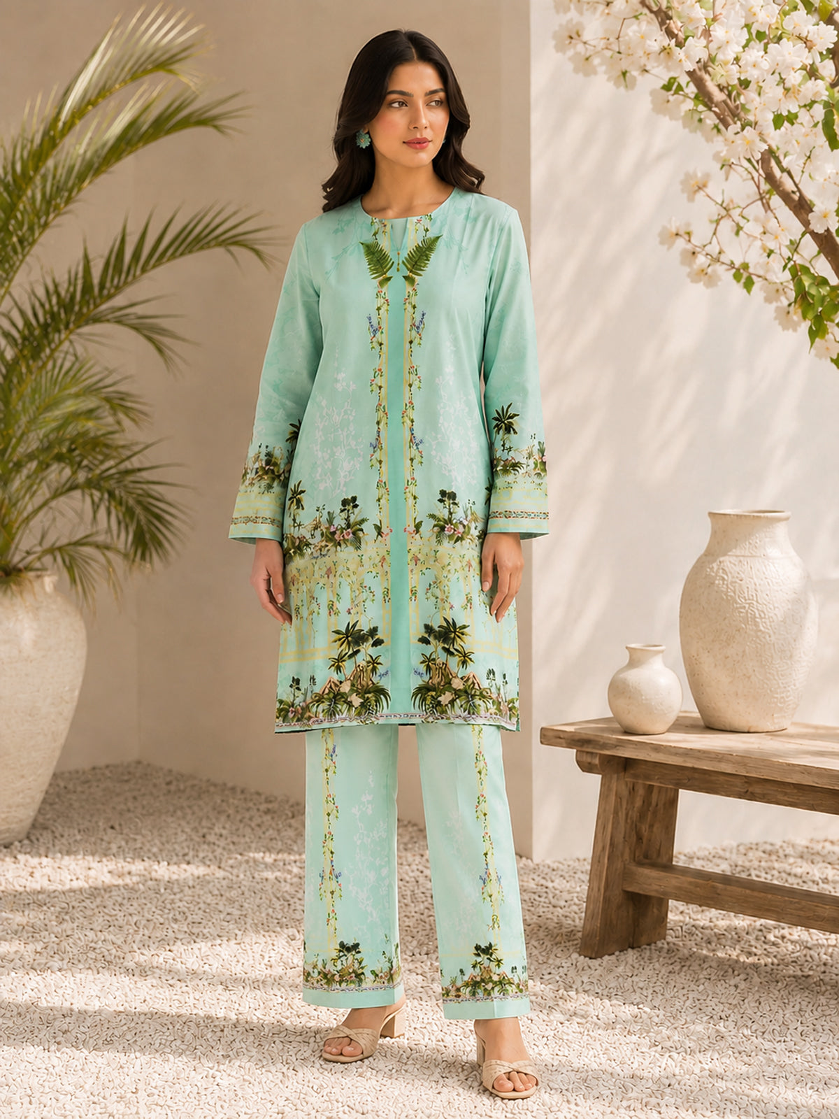 Premium 2-Piece Bana Dora Lawn Suit