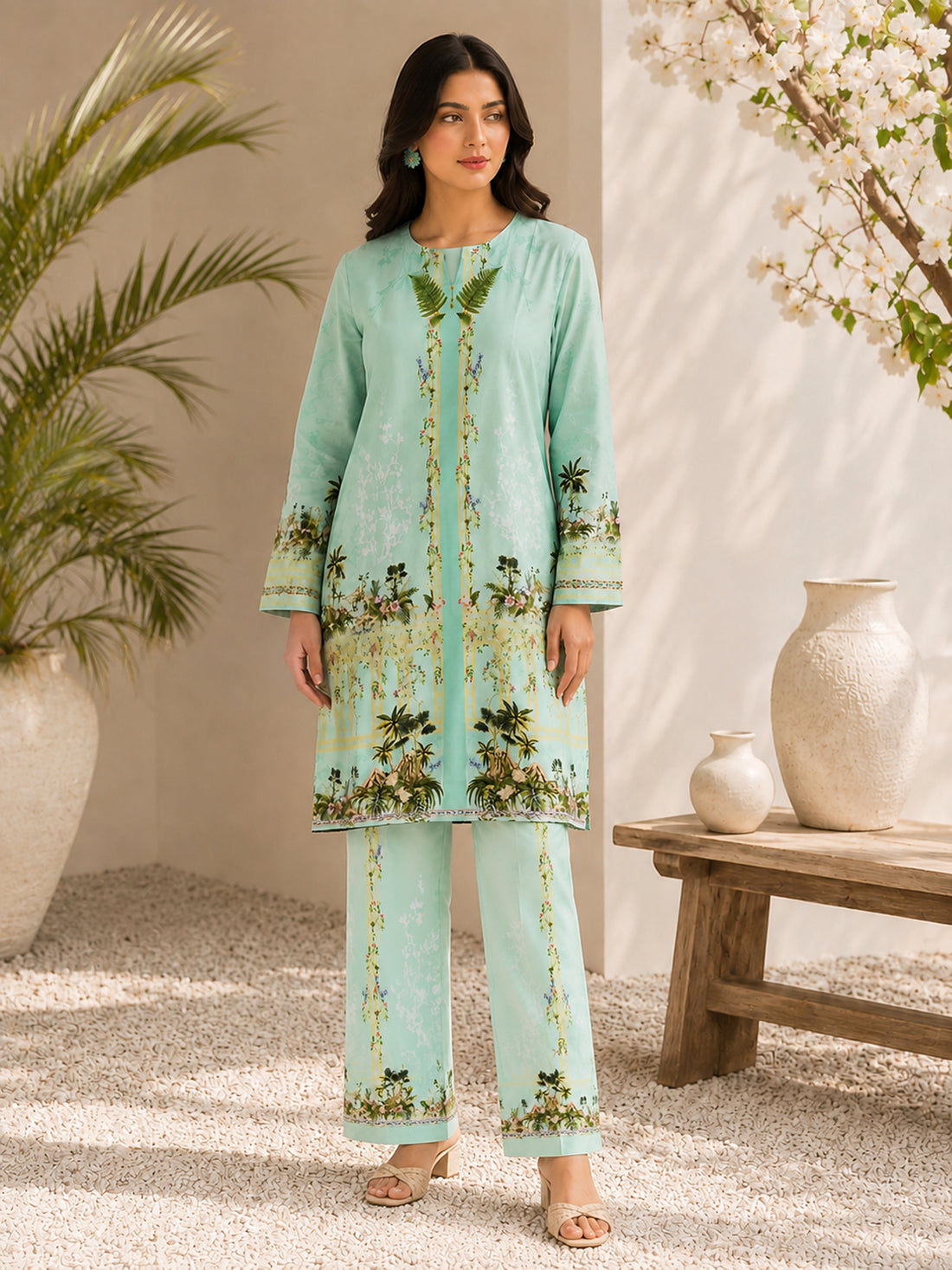 Premium 2-Piece Bana Dora Lawn Suit