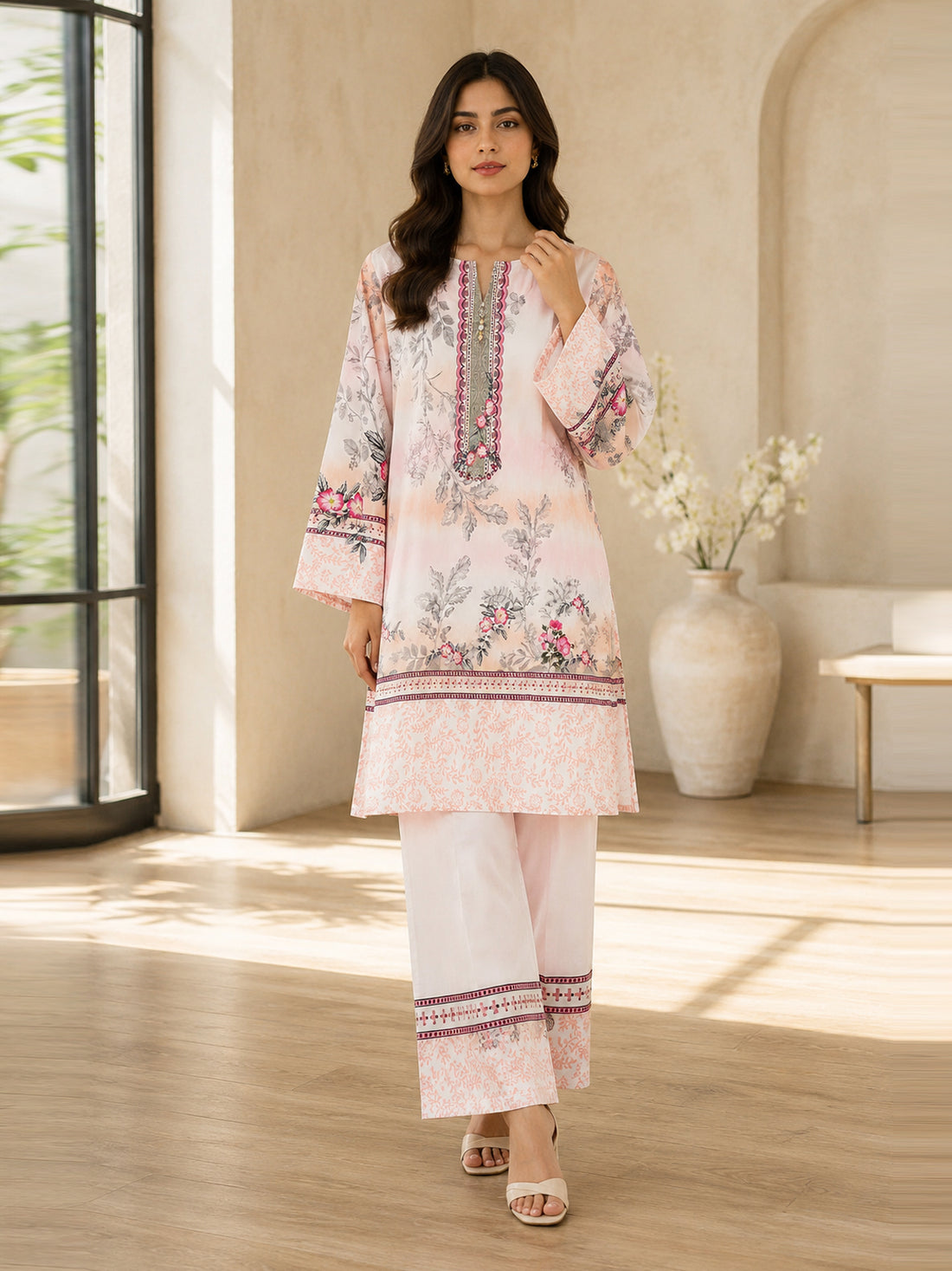 Premium 2-Piece Bana Dora Lawn Suit