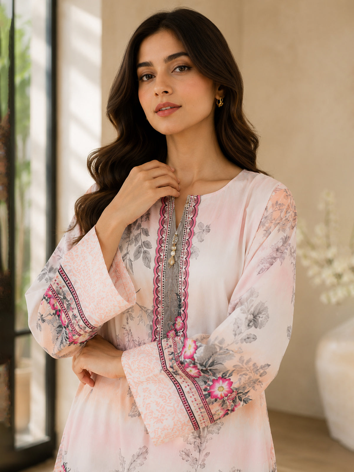 Premium 2-Piece Bana Dora Lawn Suit