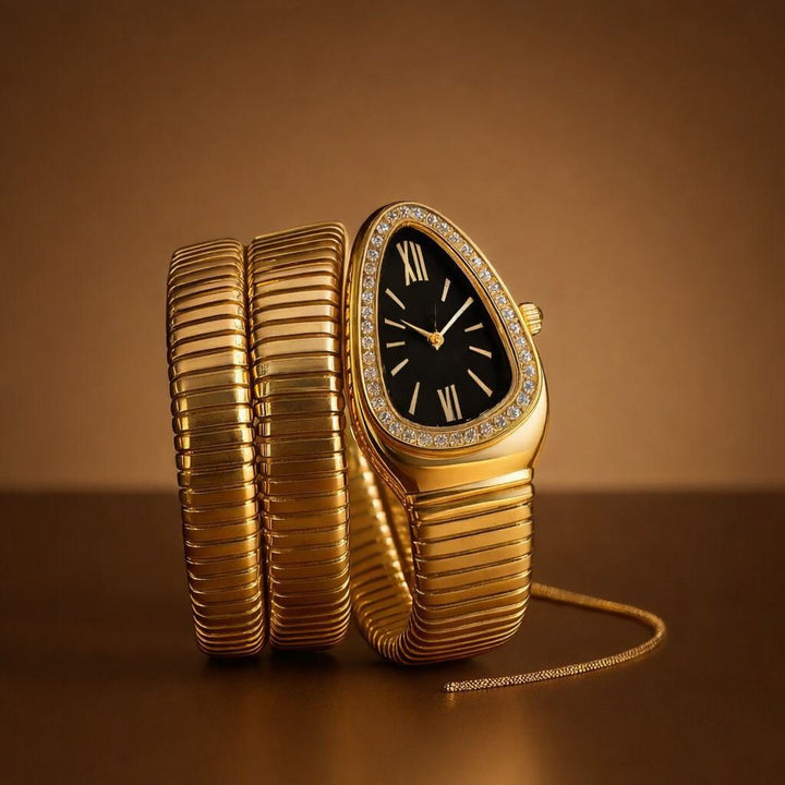 The Snake Bracelet Women Watch (Gold Color)