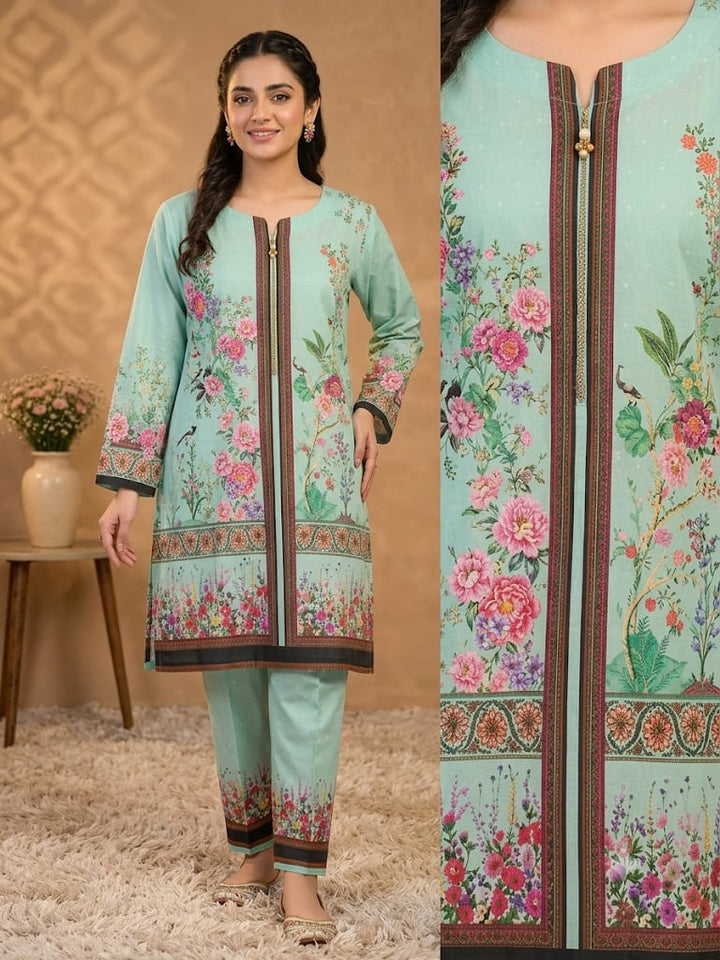 Premium 2 - Piece Bana Dora Lawn Suit