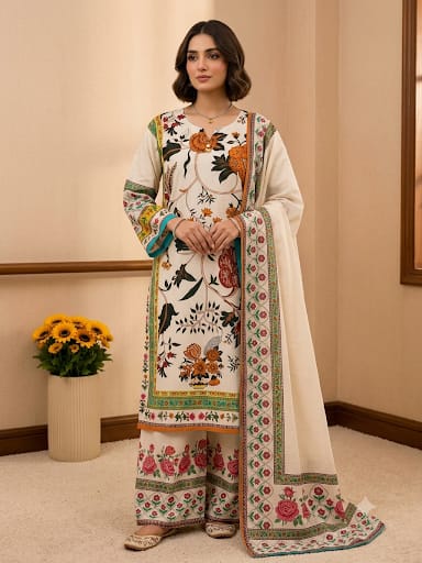 Premium 2 - Piece Bana Dora Lawn Suit