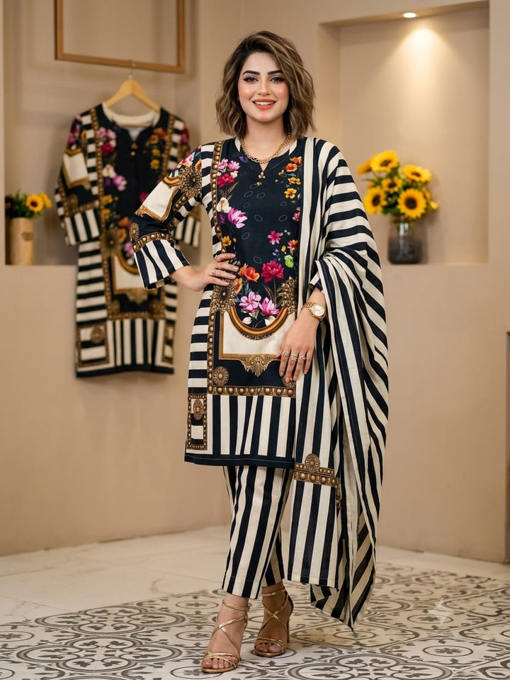Premium 2 -Piece Bana Dora Lawn Suit