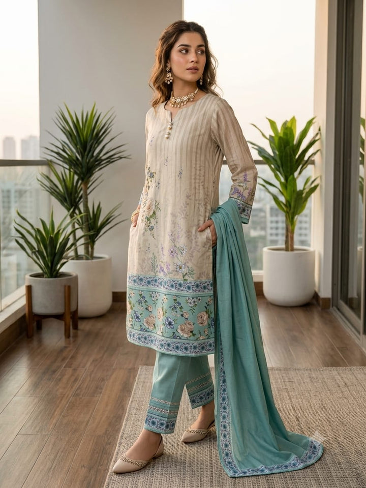 Premium 2 - Piece Bana Dora Lawn Suit