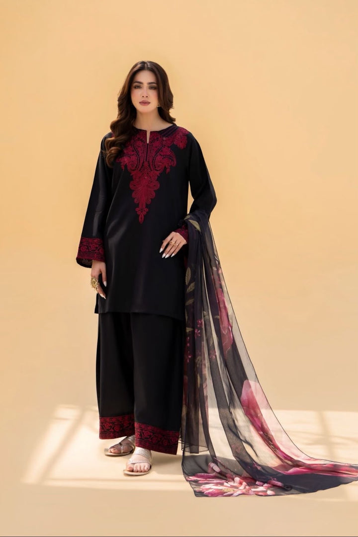 Embroidered 3- Piece Suit