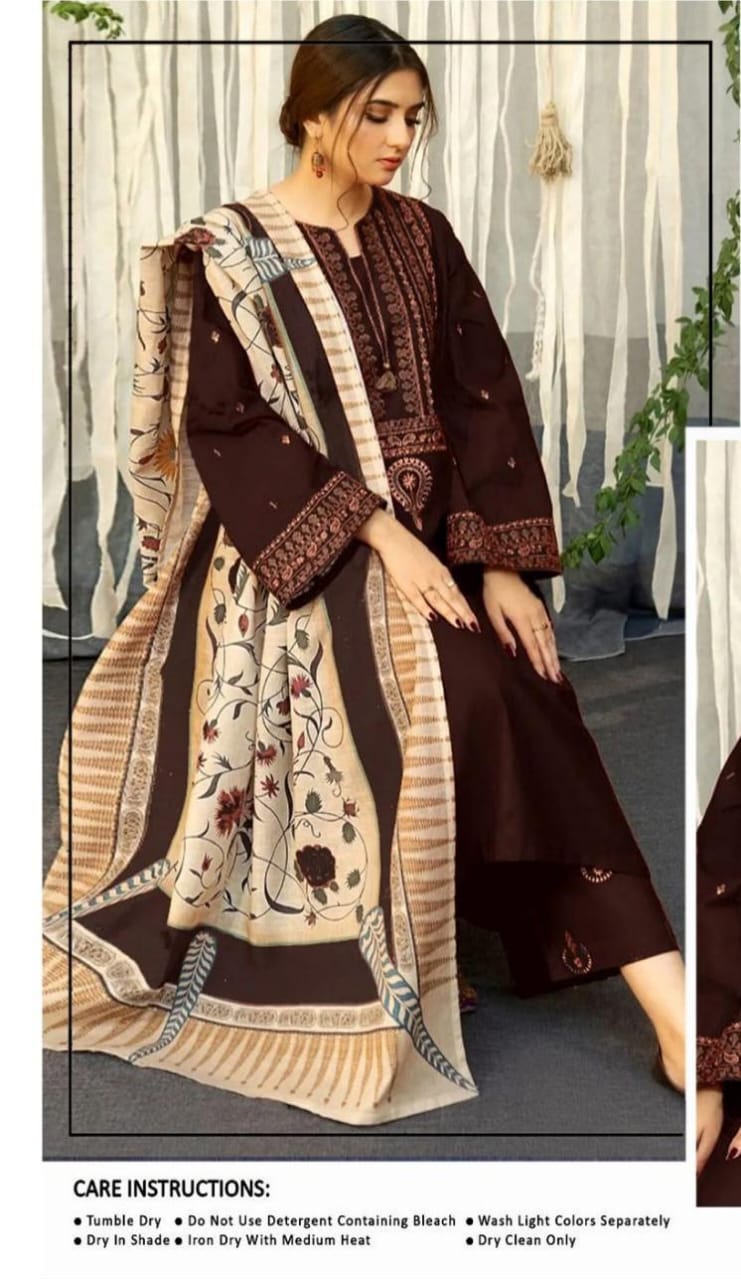 Premium Dhanak 3-Piece Suit