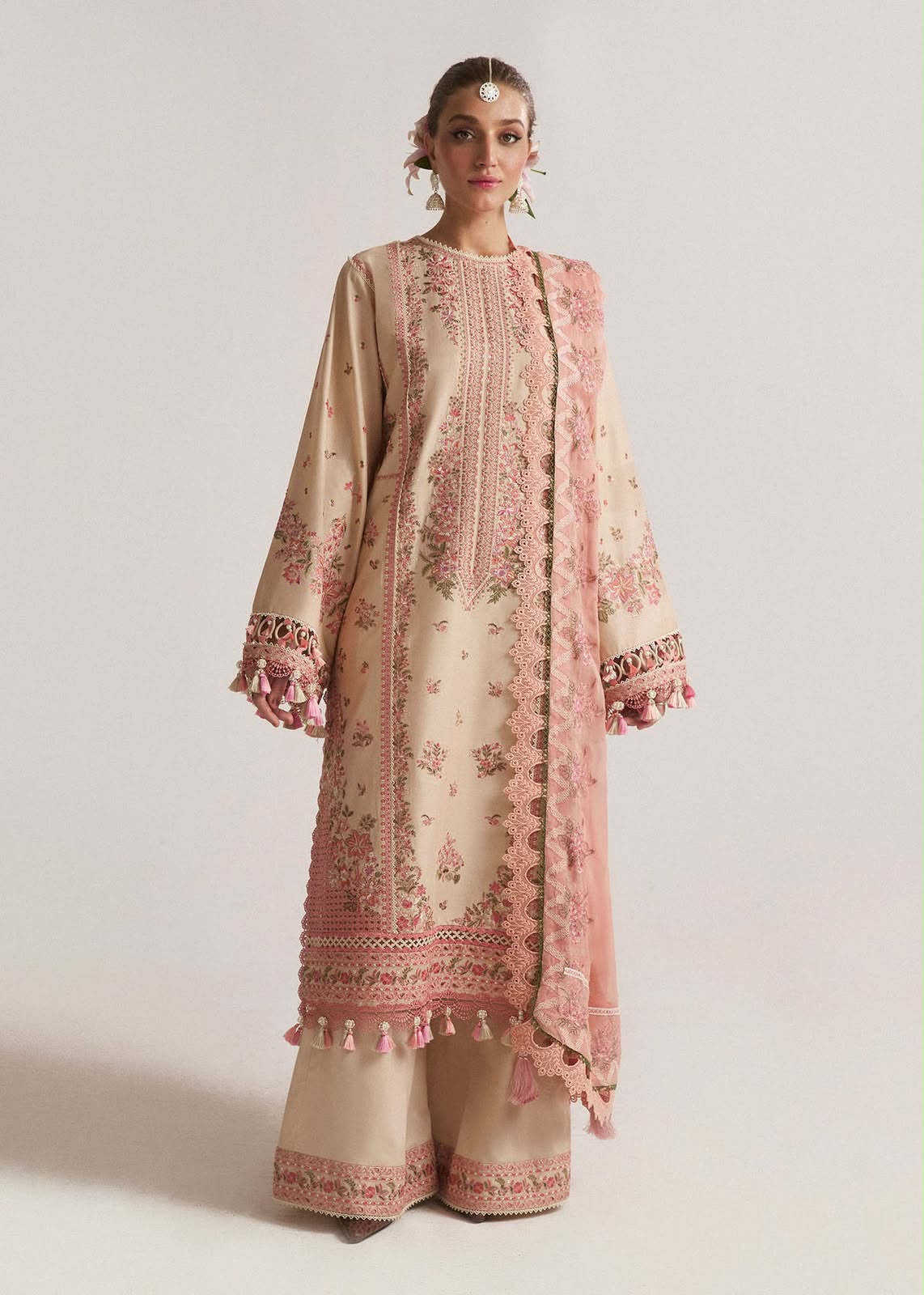 Blush Pink Luxury Embroidered Suit