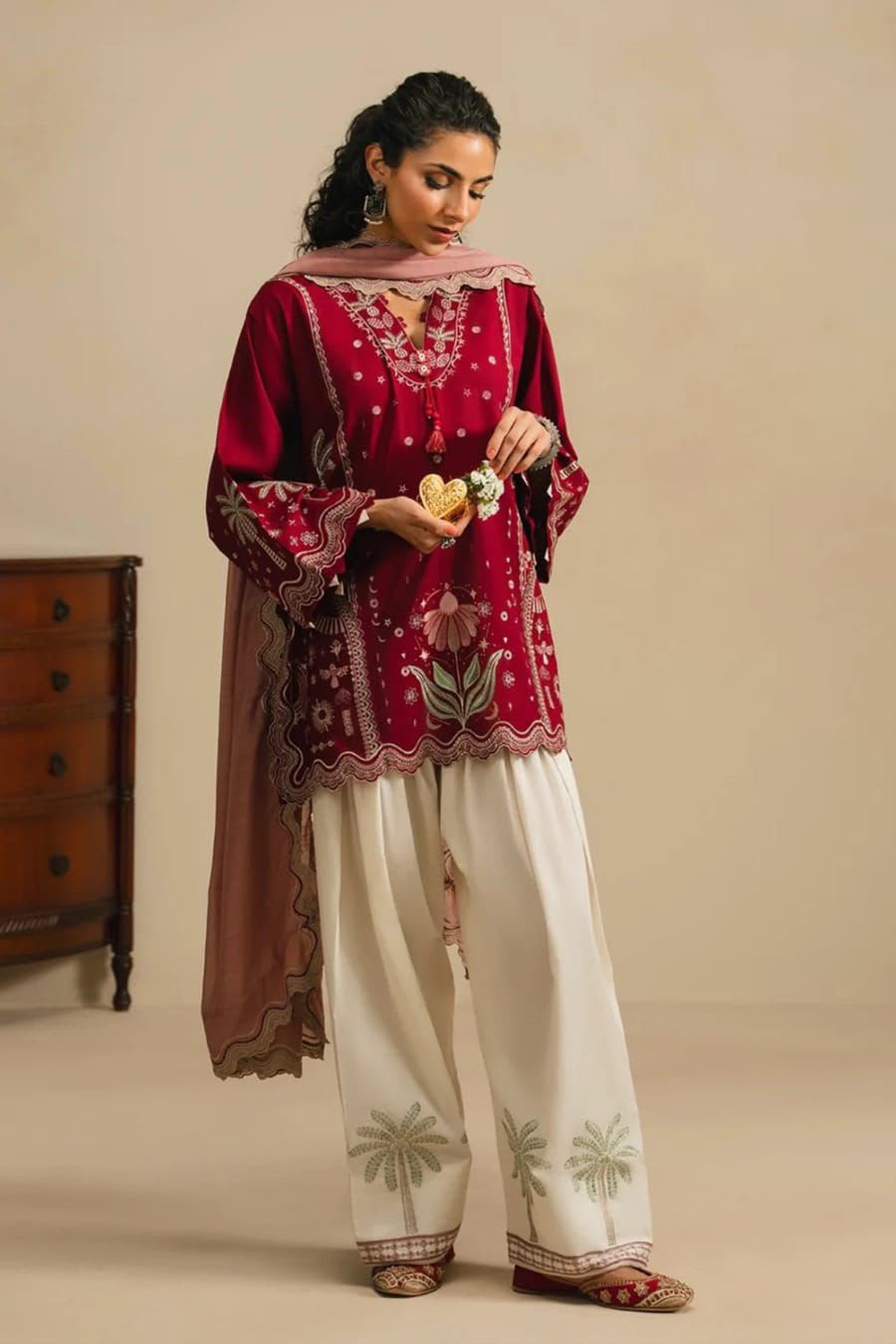 Maroon Floral Elegance