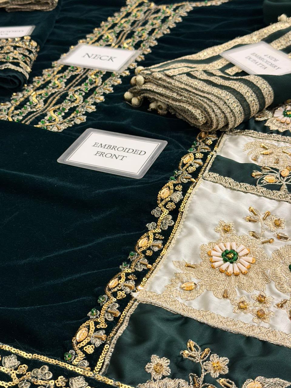 Luxury Dark Green Velvet Collection